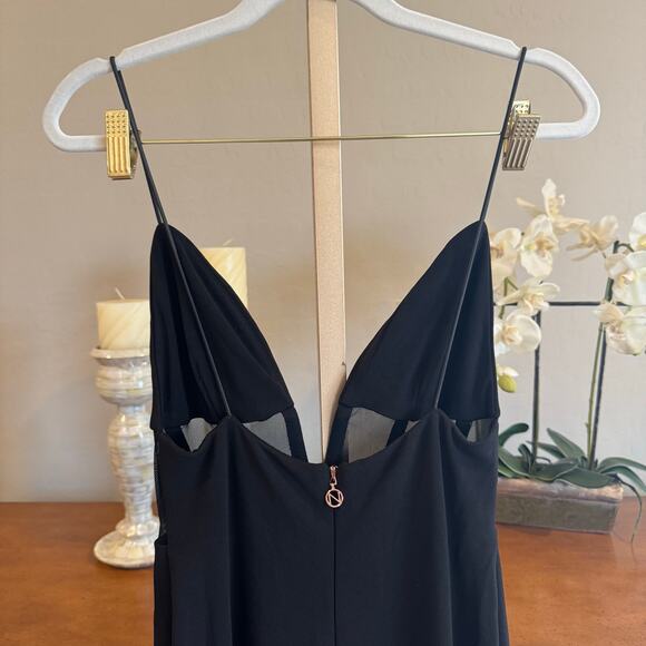 Nookie Sade Mesh Gown Black Size Medium $319 Retail - Picture 3 of 8